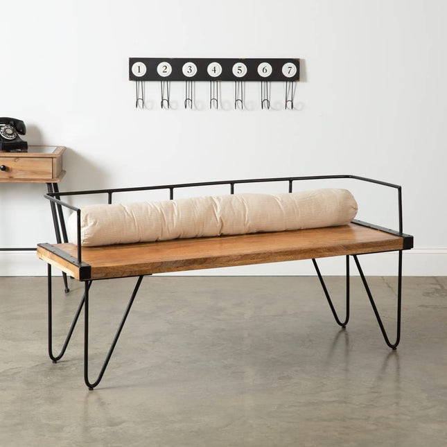 Colonial Tin Works Industrial Abraham Bench, 51-inch Width