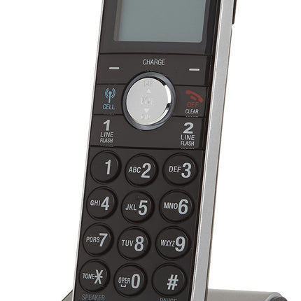 AT&T TL86009 Accessory Cordless Handset, Black/Silver | Requires an AT&T TL86109 Expandable Phone System to Operate