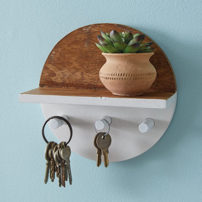 CTW Home Collection Dip Dyed Key Organizer, 7-inch Diameter