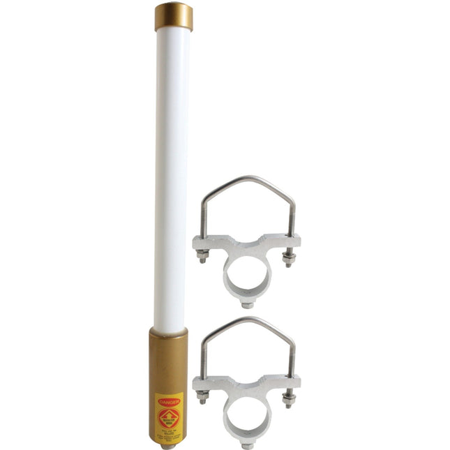 tram-browning BR6157 410MHz-490MHz UHF Pretuned Fiberglass Land Mobile Omni Base Antenna, White
