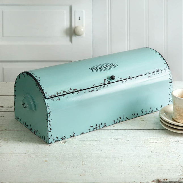 Vintage Bread Box - Seafoam