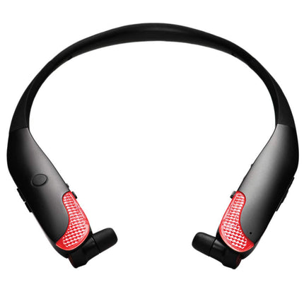 Lucid Audio AMPED HearBand Sport LED Sound Amplifying Bluetooth Neckband Earbud Headphones - Black