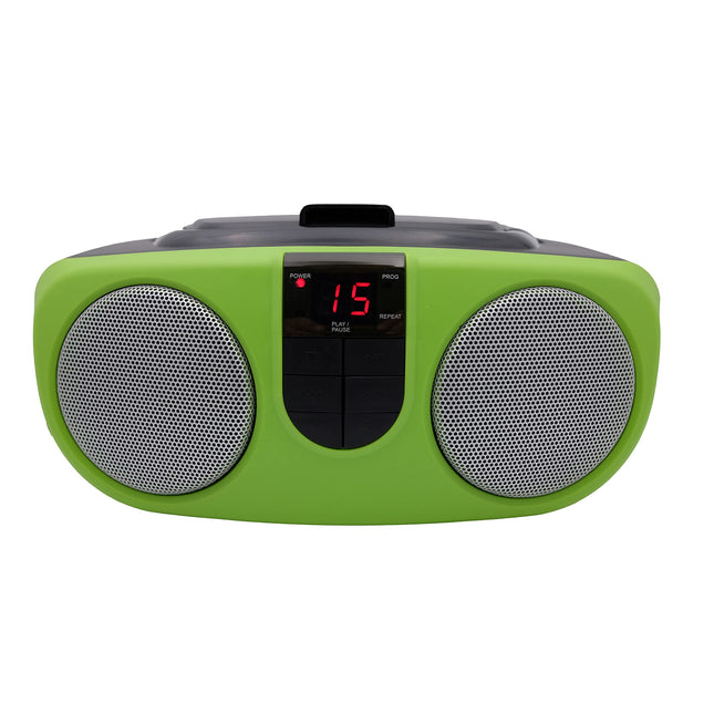 Sylvania SRCD243 Portable CD Player with AM/FM Radio, Boombox(Green)