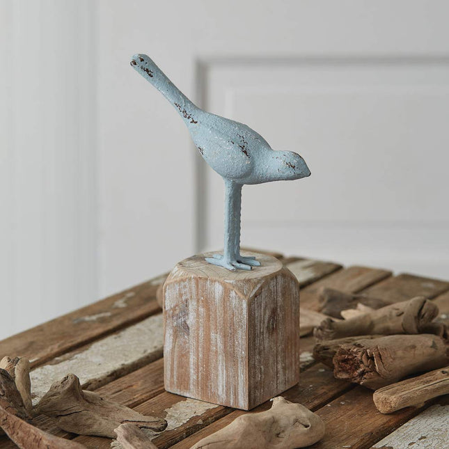 CTW Home Collection 530399 Blue Bird, 8-inch Height, Cast Iron