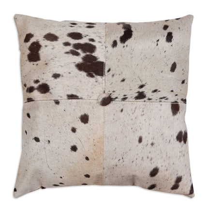 CTW Home Collection Cowhide Decorative Throw Pillow, 18-inch Square, Cowhide and Polyfil Insert, Couch or Bed Decoration