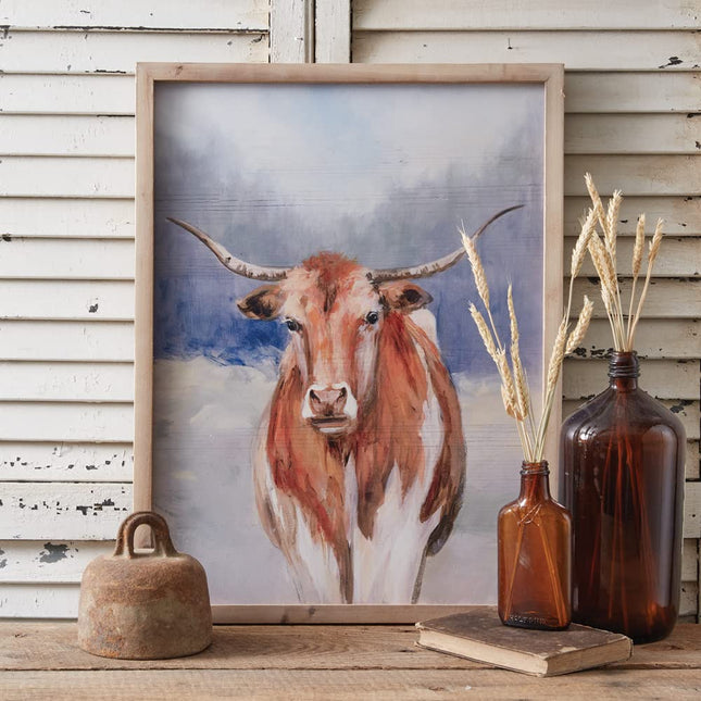 CTW Home Collection Texas Longhorn Wall Art, 24-inch Height, Home Decor, Wall Accent