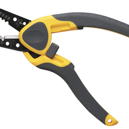 IDEAL INDUSTRIES INC. 45-915 Kinetic Reflex T-Stripper - 10-20 AWG, Wire Stripper with Thumb Rest, Plier Nose, Slide Lock, Textured Grips