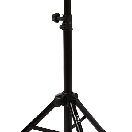 PYLE-PRO Universal Laptop Projector Tripod Stand - Computer, Book, DJ Equipment Holder Mount Height Adjustable Up to 35 Inches w/ 14'' x 11'' Plate Size - Perfect for Stage or Studio Use PLPTS2