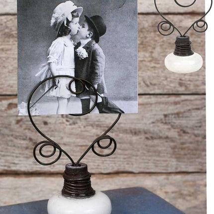 Vintage Doorknob Desk Photo Display