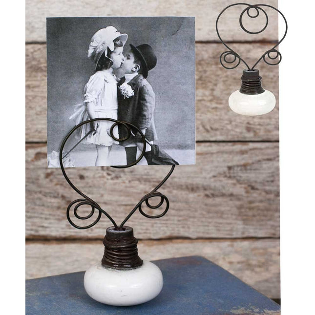Vintage Doorknob Desk Photo Display