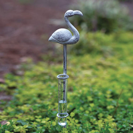 CTW Home Collection 420190 Flamingo Rain Gauge, 18.25-Inch Height