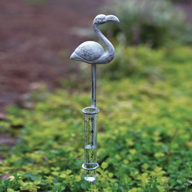 CTW Home Collection 420190 Flamingo Rain Gauge, 18.25-Inch Height