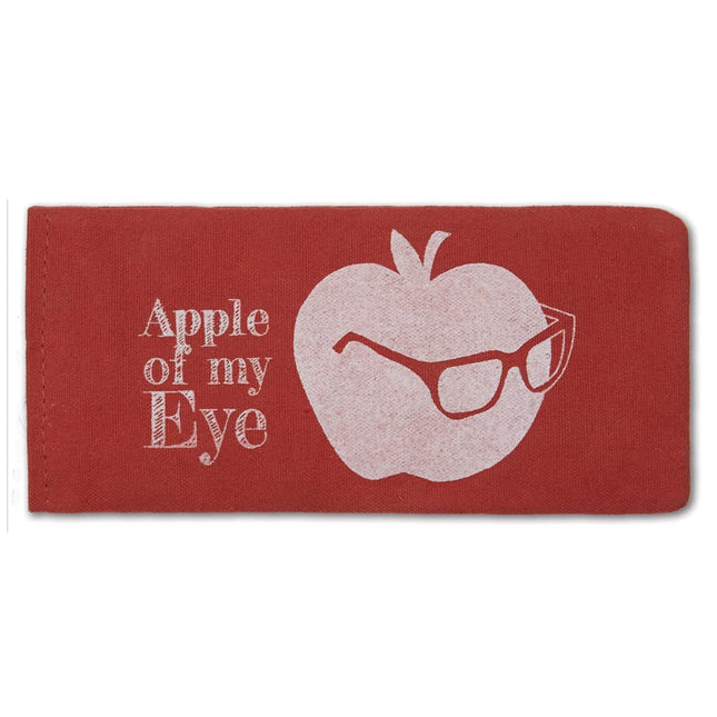 CTW Home Collection Apple Of My Eye Eyeglass Case, 7.5-inch Length, Funny Sintement Eyeware Storage Organizer