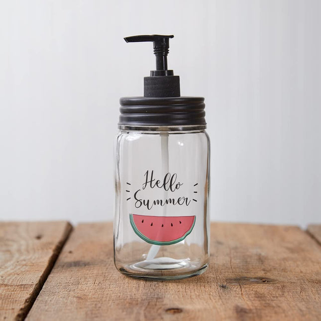 CTW Home Collection 370695 Hello Summer Soap Dispenser, 8-inch Height