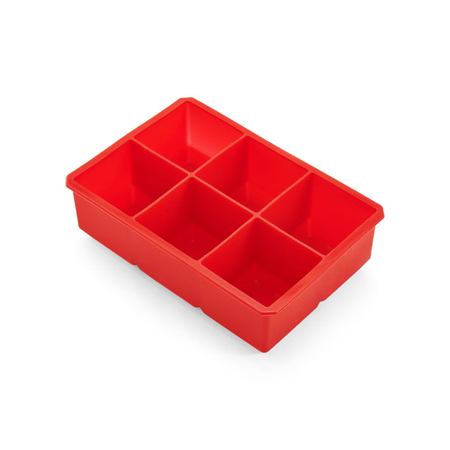Houdini Ice Cube Tray, Creates Set of 6, Red
