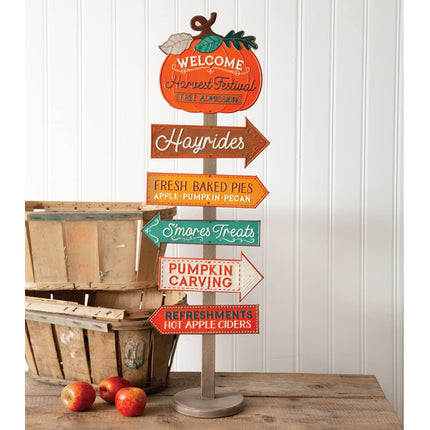 Harvest Festival Directional Sign Stand