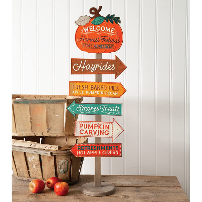 Harvest Festival Directional Sign Stand