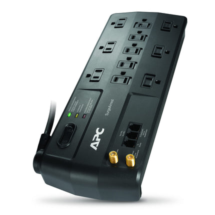 APC Surge Protector with Telephone, DSL and Coaxial Protection, P11VT3, 3020 Joules, 11 Outlet Surge Protector Power Strip Gray