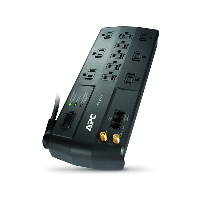 APC Surge Protector with Telephone, DSL and Coaxial Protection, P11VT3, 3020 Joules, 11 Outlet Surge Protector Power Strip Gray