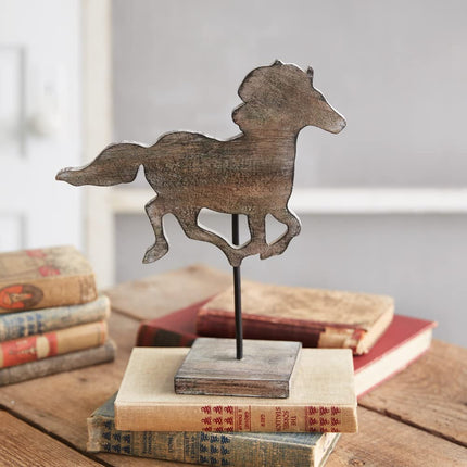 CTW Home Collection 370681 Galloping Horse on Stand, 12-inch Height