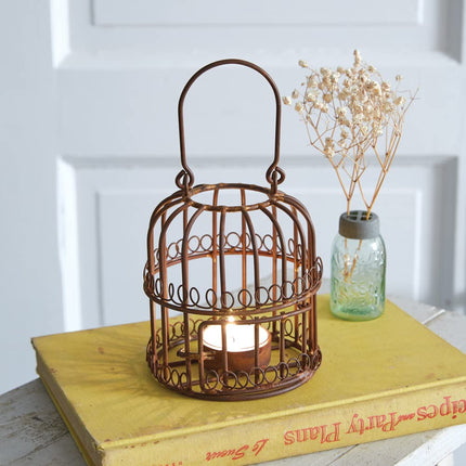 CTW Home Collection Birdcage Tea Light Holder, 4-inch Diameter, Wire, Home, Home Décor