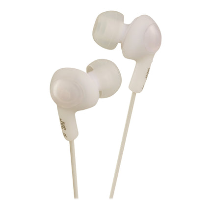 JVC HAFX5W Gumy Plus Inner Ear Headphones (White)