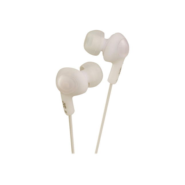 JVC HAFX5W Gumy Plus Inner Ear Headphones (White)