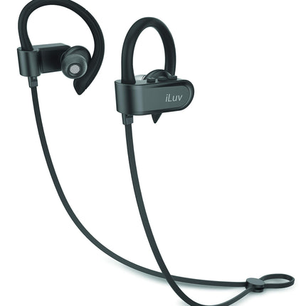 iLuv FITACTJET3BK Fit Active Jet3 Sport Bluetooth Earbuds with Microphone