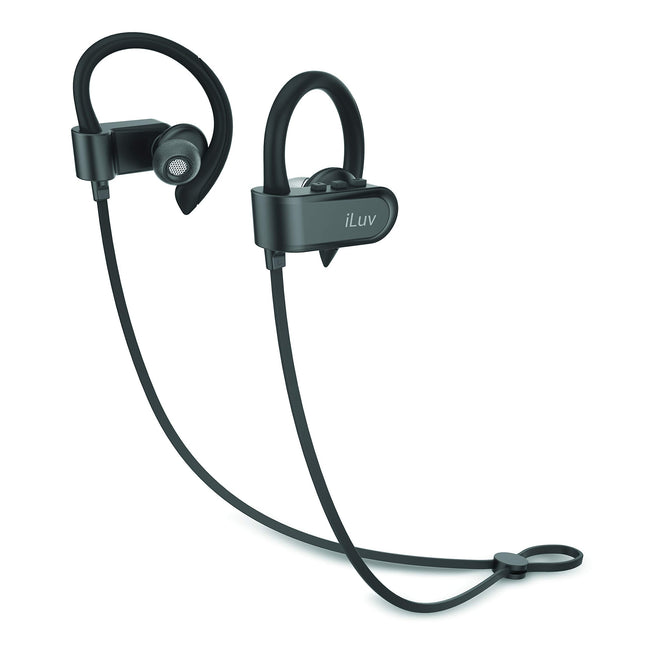 iLuv FITACTJET3BK Fit Active Jet3 Sport Bluetooth Earbuds with Microphone