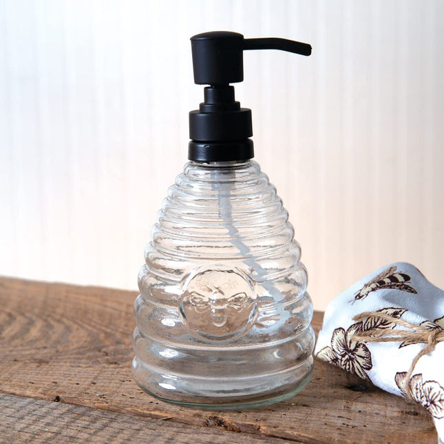 CTW Home Collection 370749 Honey Hive Soap Dispenser, 7.5-inch Height