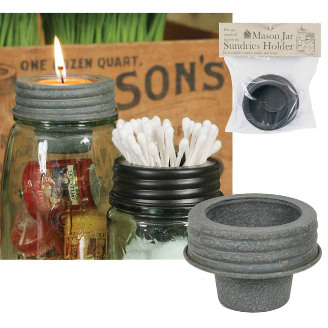 1 X Mason Jar Tapered Cup Lid Barn Roof