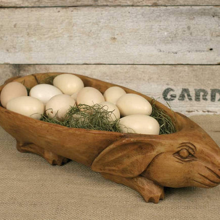 CTW Home Collection Treen Rabbit Bowl, 16 W x 4 H, Resin, Plastic