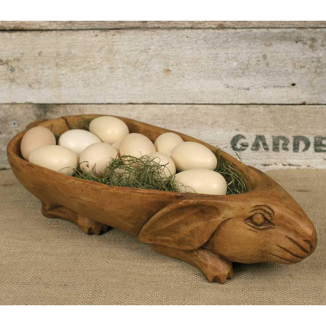 CTW Home Collection Treen Rabbit Bowl, 16 W x 4 H, Resin, Plastic