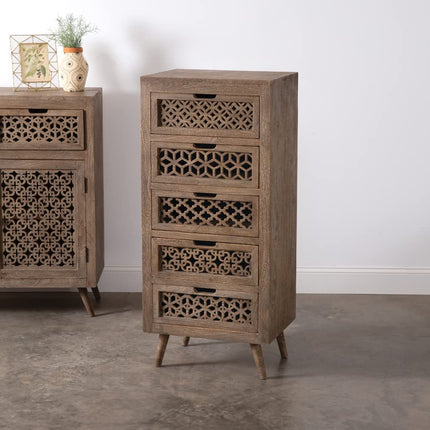 Colonial Tin Works Adler Five-Drawer Chest, 45-inch Height