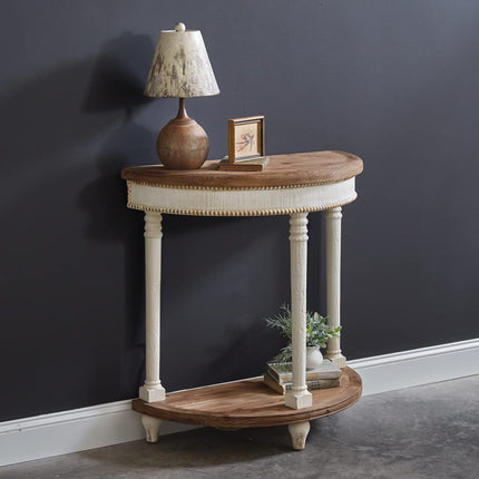 CTW Home Collection Half Moon Console Table, 34.5-inch Height, Wood, Home, Home Décor