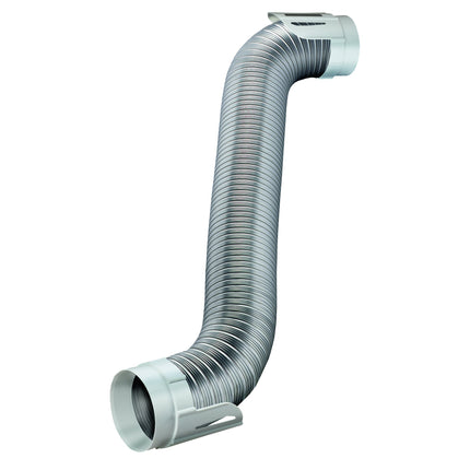 Deflecto Easy Connecting Dryer Vent Hook Up Kit, Flexible Semi-Rigid Aluminum Duct, 4  x 8' (HUPK8WA/4)