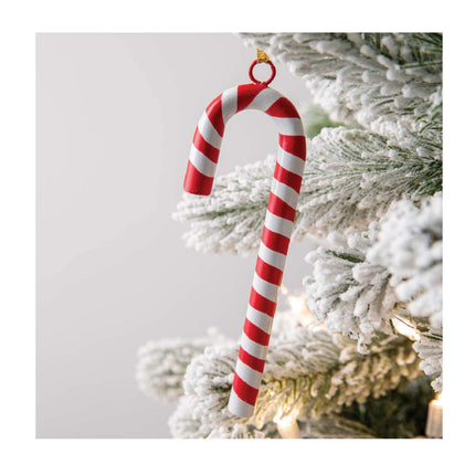 CTW 370306 Red Candy Cane Ornament, 6-inch Height, Metal