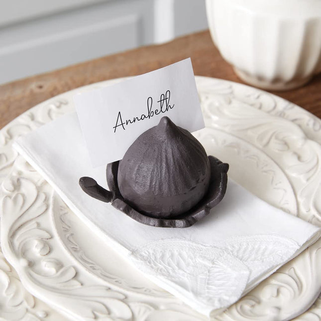 CTW 370698 Fig and Leaf Place Card Holder, 3-inch Height
