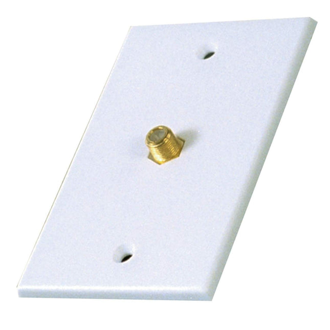 RCA Coaxial Single Wall Plate (White) - VH61R