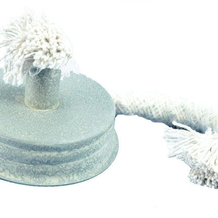 Mason Jar Oil Lamp Lid Kit -Country Barn Roof Finish