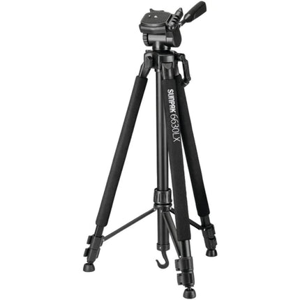 Sunpak 620-663LX 6630LX 66  Photo/Video Tripod with Adapters, Black