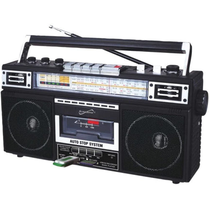 Supersonic Portable AM/FM Radio, Black