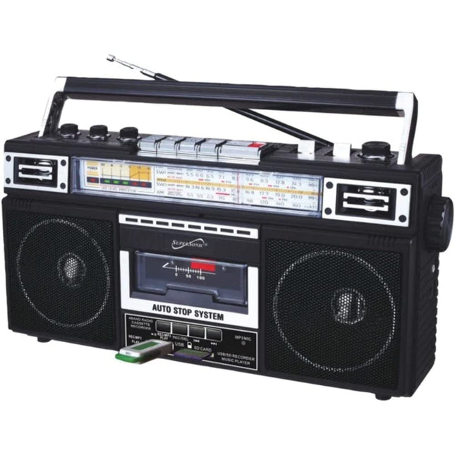 Supersonic Portable AM/FM Radio, Black