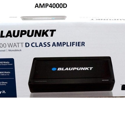 Blaupunkt AMP4000D AMP4000D 4,000-Watt-Max Monoblock Class D Amp with Bass Remote