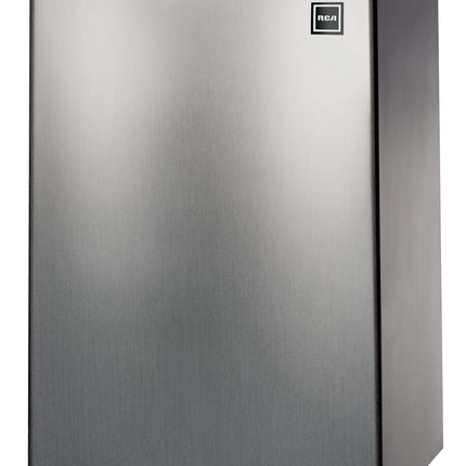 RCA 4.5 Cu Ft Single Door Mini Fridge RFR465, Stainless Steel