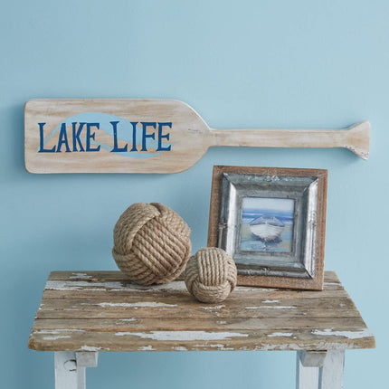 CTW Home Collection Lake Life Oar Wall Décor, 5-inch Height, Mango Wood, Home, Home Décor