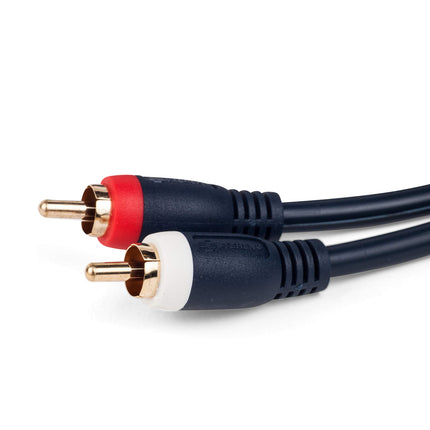 Steren 254-230BL Dual RCA Stereo Cables (50ft)