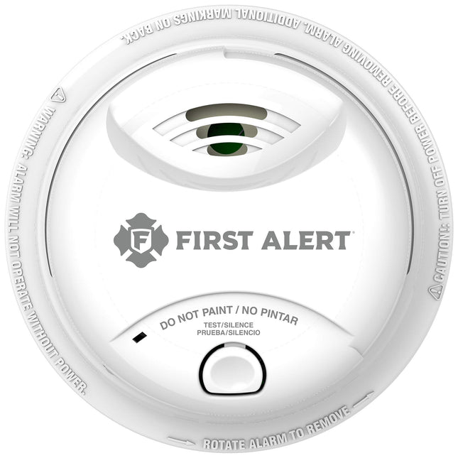 First Alert 0827B Ionization Smoke Alarm with 10-Year Sealed Tamper-Proof Battery , White