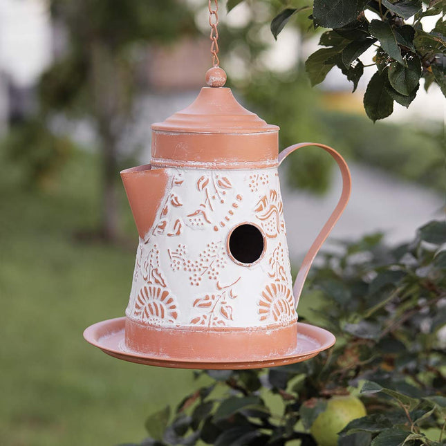 CTW Home Collection 770429 La Paz Coffee Pot Birdhouse, 12.5-inch Height