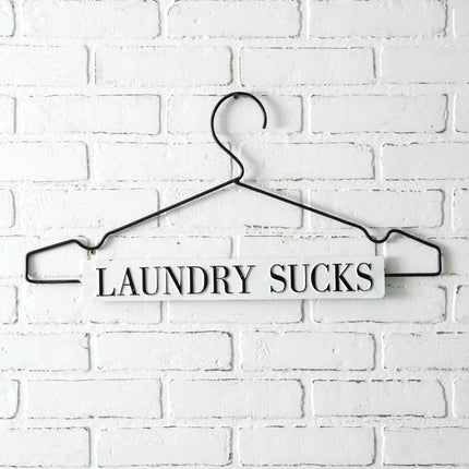 Colonial Tin Works 440197 Laundry Sucks Wall Decor, 23.50-inch Width